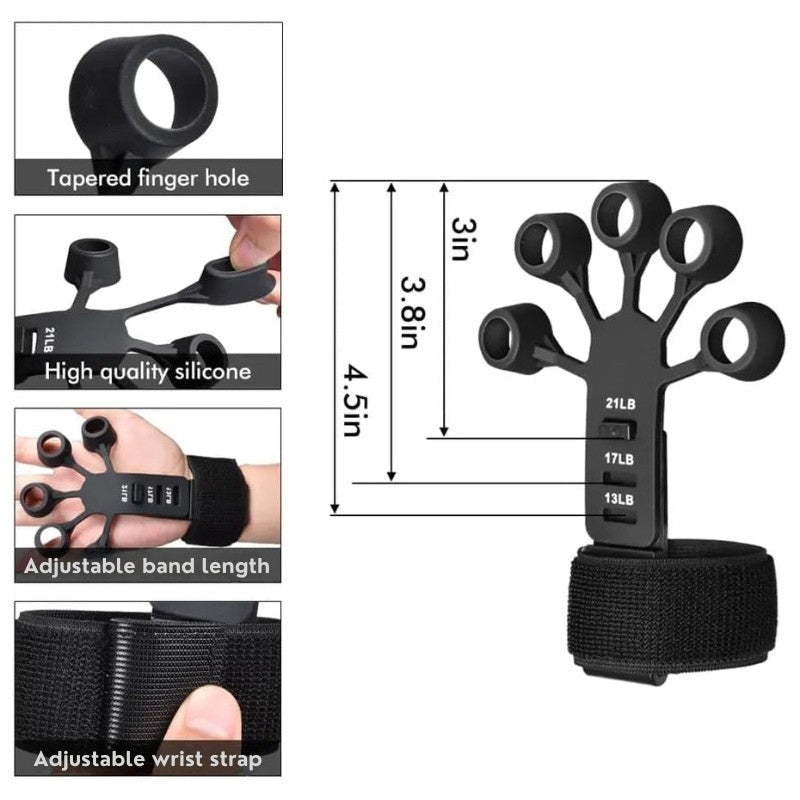 5-Finger Silicone Grip Strengthener Set