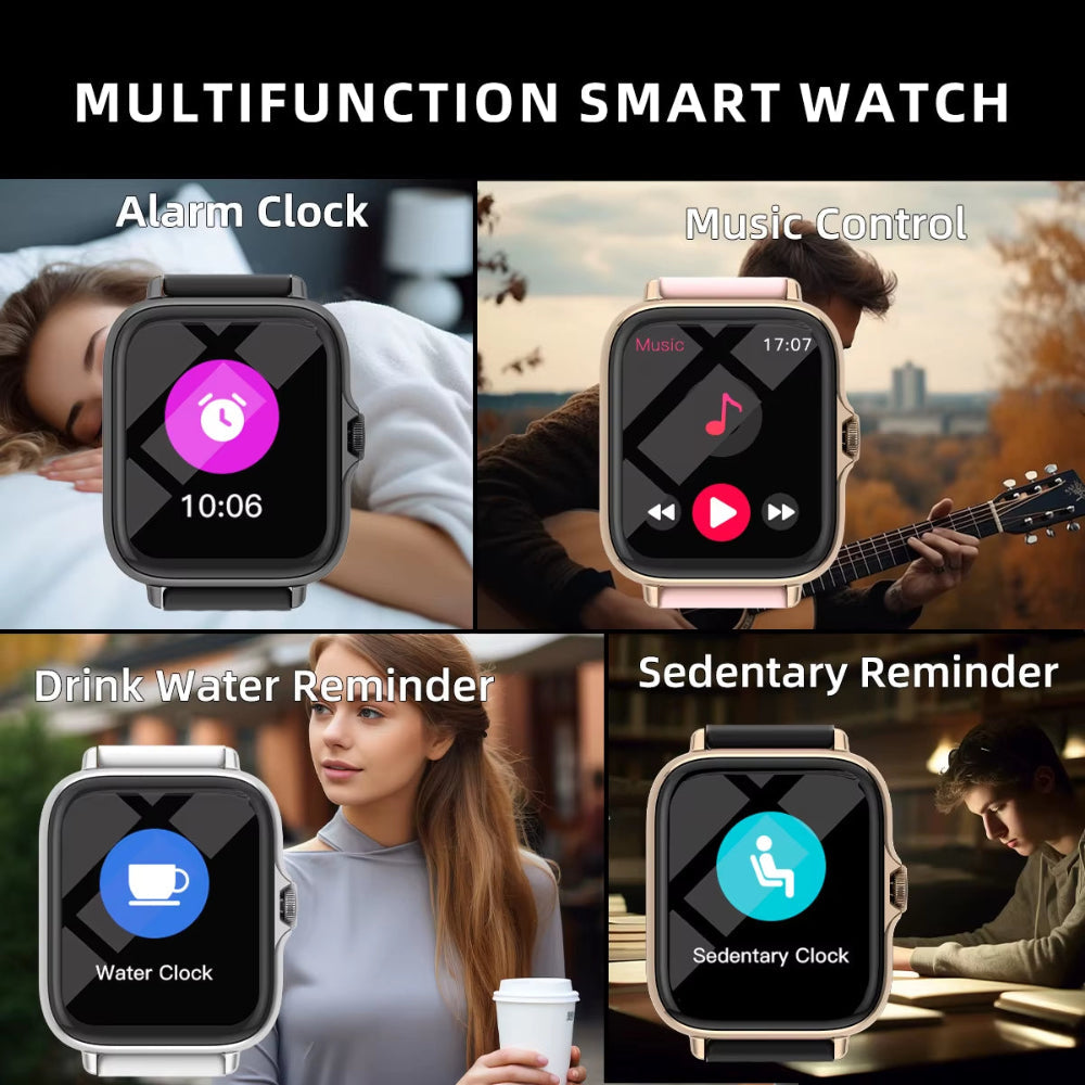 SmartSync Pro™ – Next-Gen Bluetooth Smartwatch for Daily Health & Call