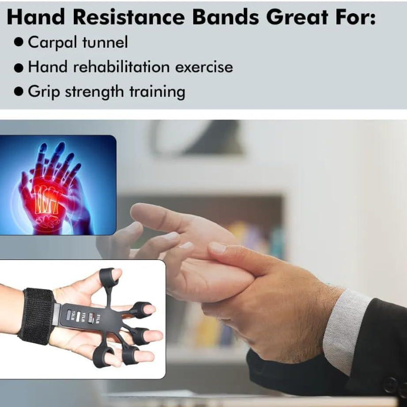 5-Finger Silicone Grip Strengthener Set