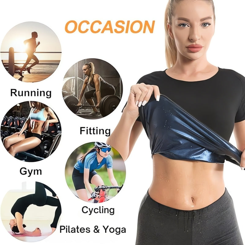 Tight Fit Sauna Sweat Workout Top