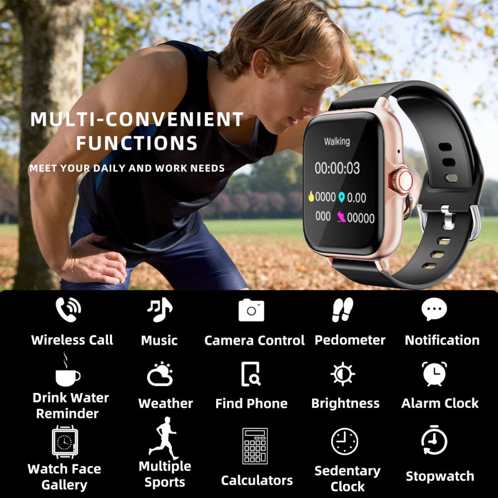 SmartSync Pro™ – Next-Gen Bluetooth Smartwatch for Daily Health & Call