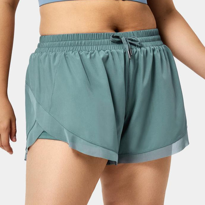 Low Rise Drawstring Fitness Shorts