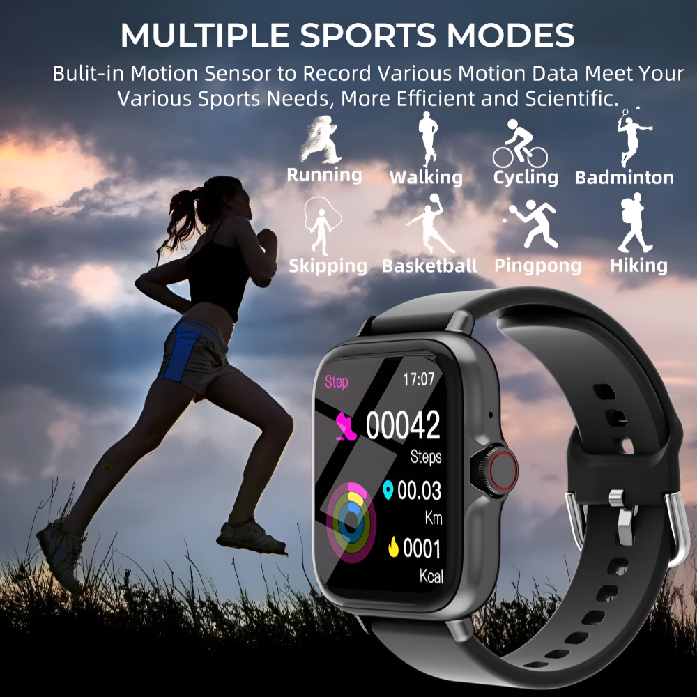 SmartSync Pro™ – Next-Gen Bluetooth Smartwatch for Daily Health & Call
