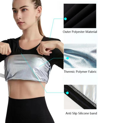 Tight Fit Sauna Sweat Workout Top