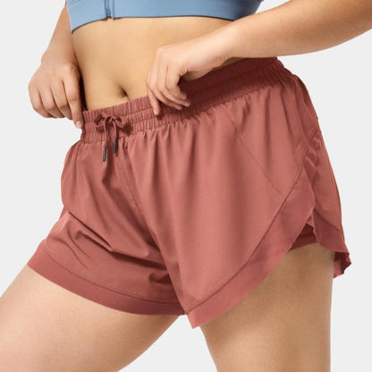 Low Rise Drawstring Fitness Shorts