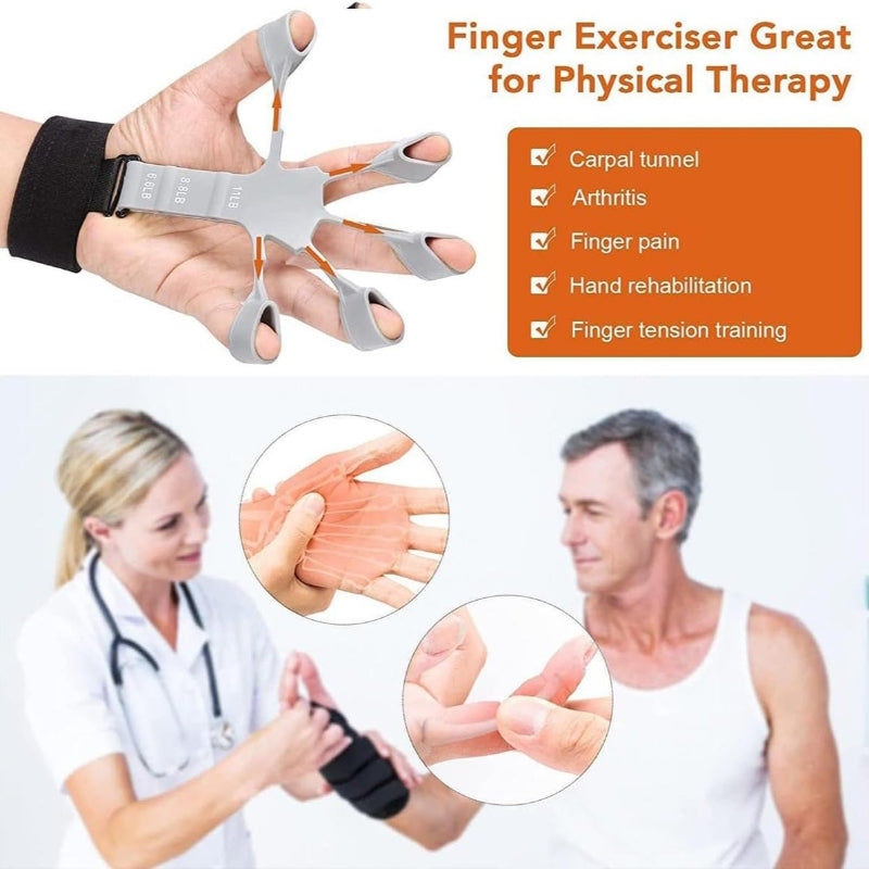 5-Finger Silicone Grip Strengthener Set