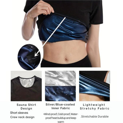 Tight Fit Sauna Sweat Workout Top