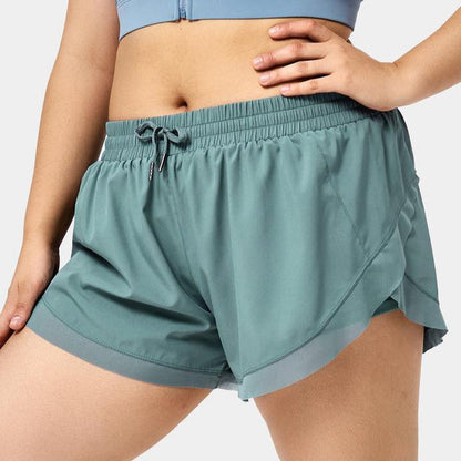 Low Rise Drawstring Fitness Shorts
