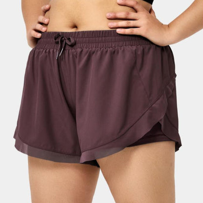 Low Rise Drawstring Fitness Shorts